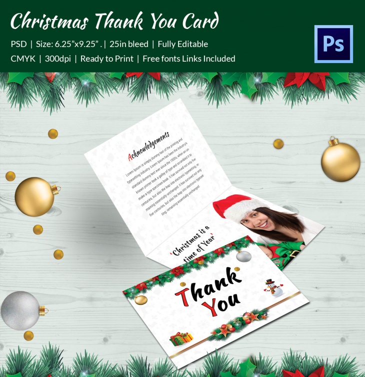 premium christmas cantata brochure thankyou card