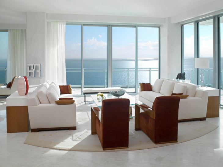 modern white living room furniture