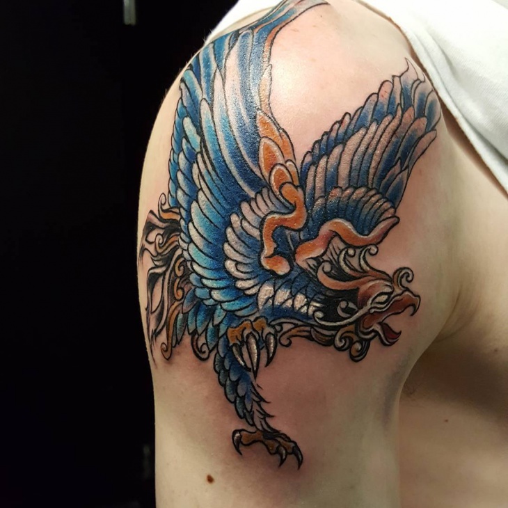 phoenix half sleeve tattoo