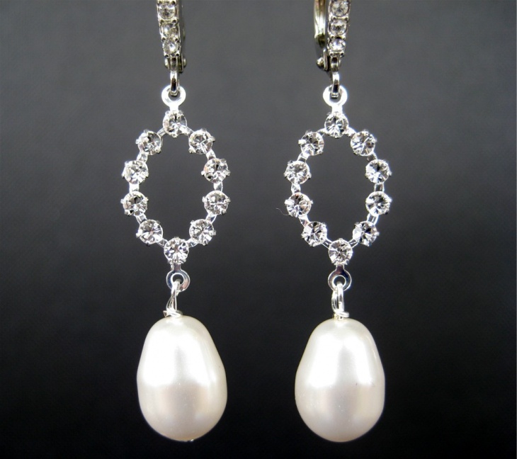 large pearl teardrop earrings