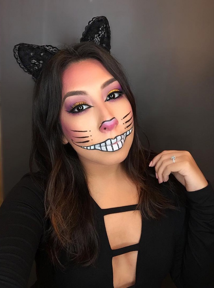cheshire cat smile makeup