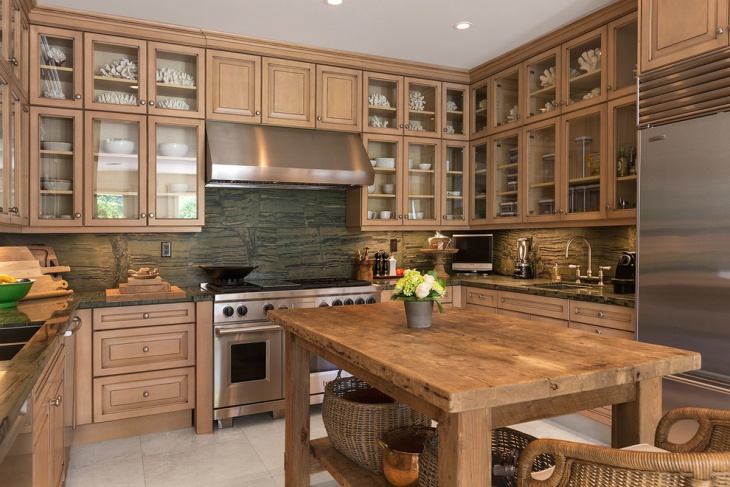 rustic wood kitchen cabinet