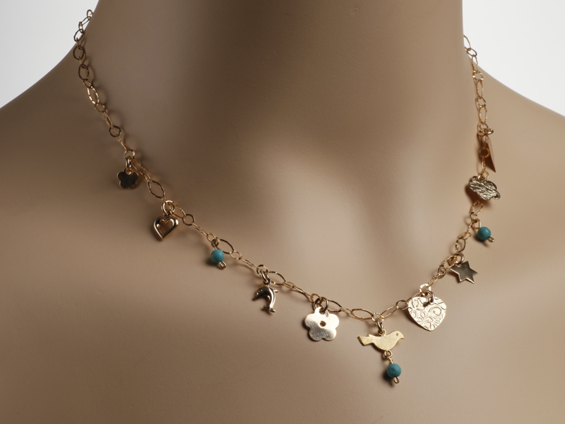 gold bird pendant necklace