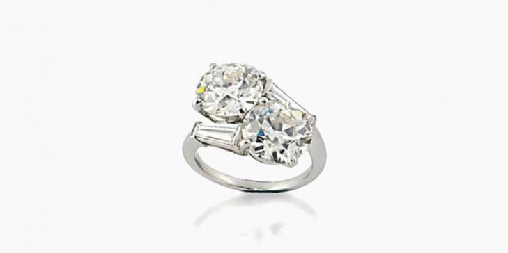 diamond crossover ring by cartier
