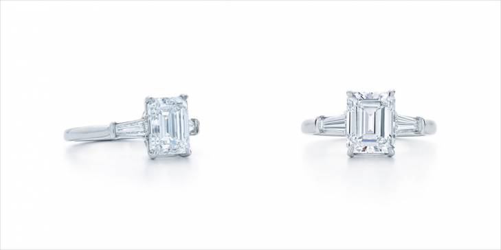 kwiat emerald cut diamond engagement ring
