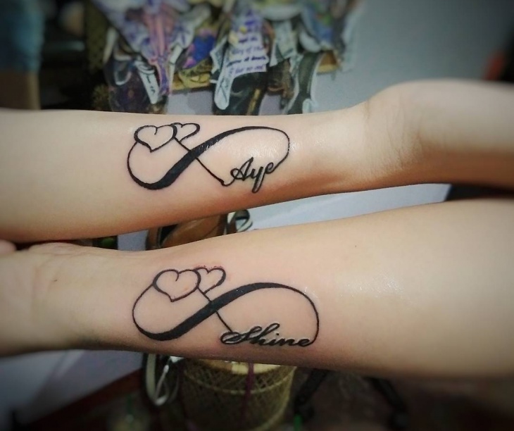 couple infinity love tattoo