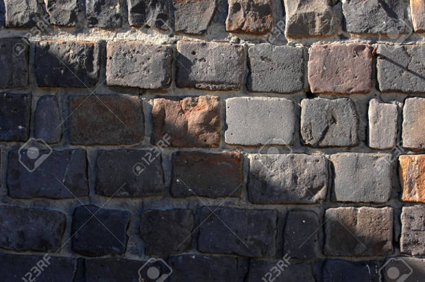 old rustic stone wall texture