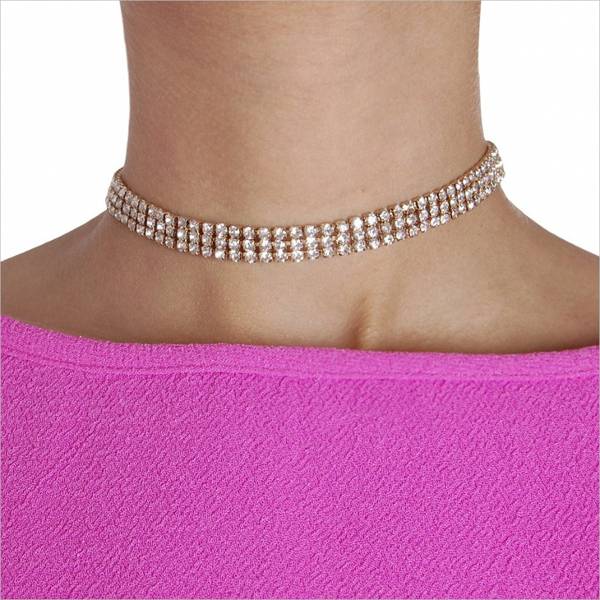 diamond choker rhinestone necklace1