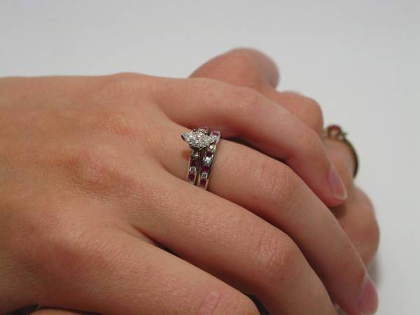 gold ruby wedding rings for women