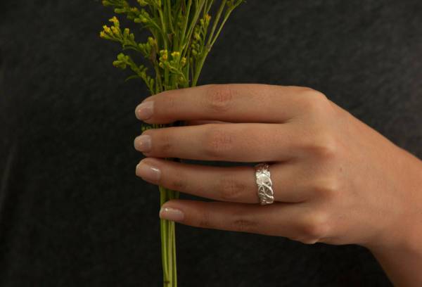 steerling silver wedding rings for women