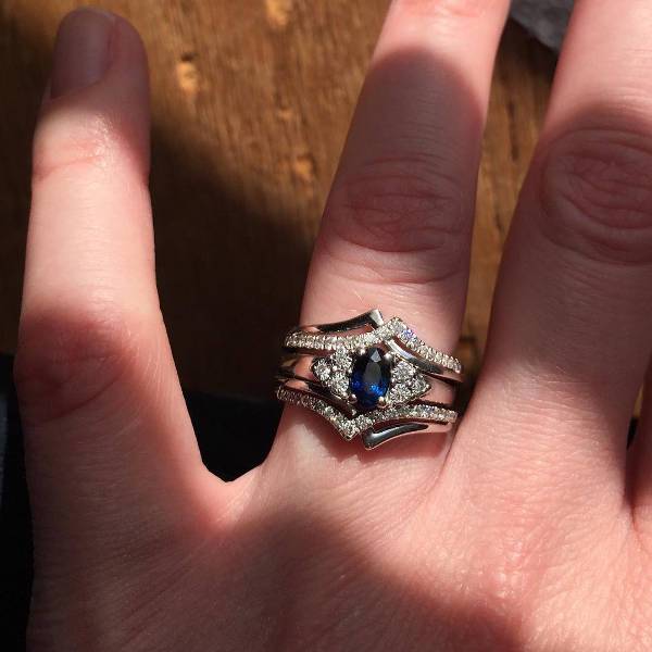 unique sapphire wedding ring for women