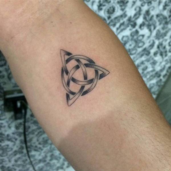 small celtic hand tattoo for men