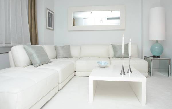 contemporary white leather sectional sofa