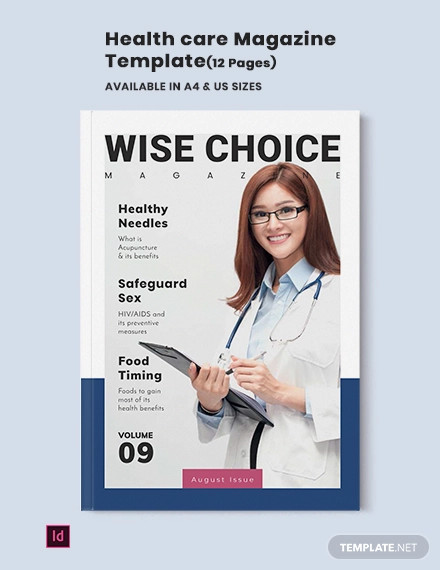 health care magazine template