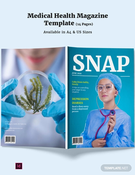 medical health magazine template