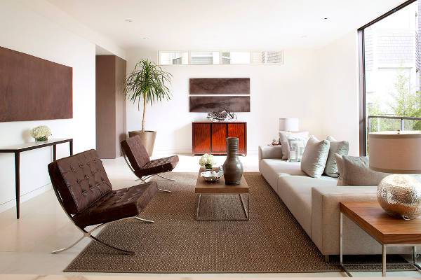 modern living room leather chairs