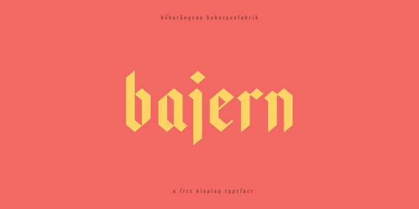 bajern free font