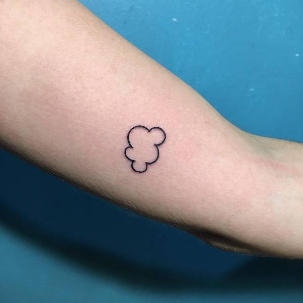 tiny small cloud tattoo