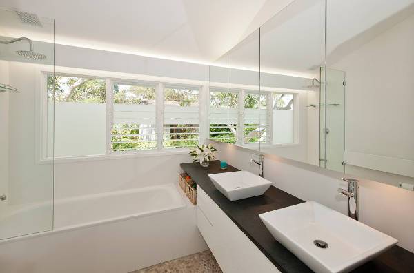 small modern bathroom vanity