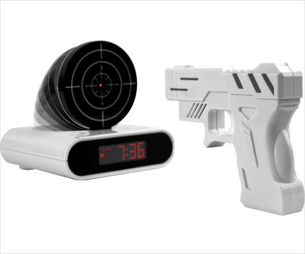 gun alarm clock