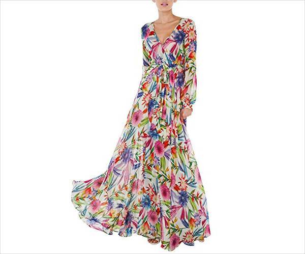 vintage chiffon maxi dress