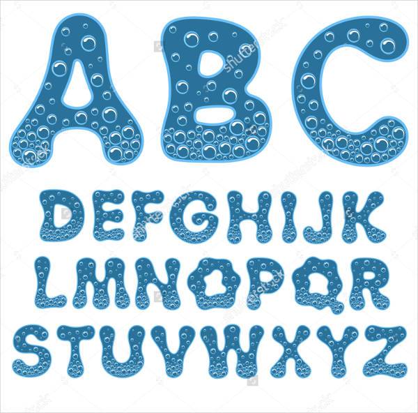 water bubble font download