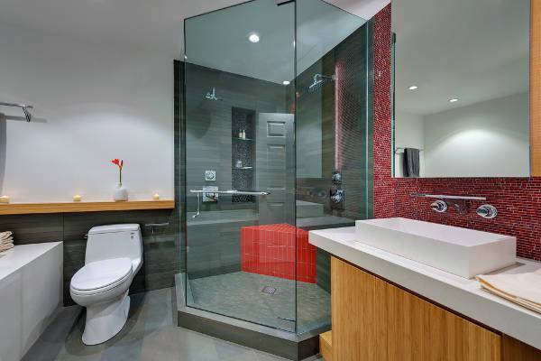 modern glass shower design