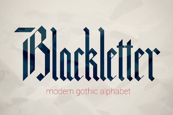 cool modern gothic font
