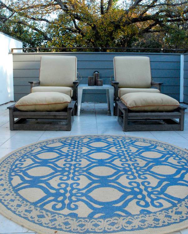 round outdoor rugs