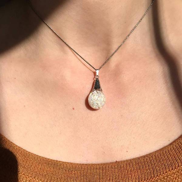 floating opal necklace