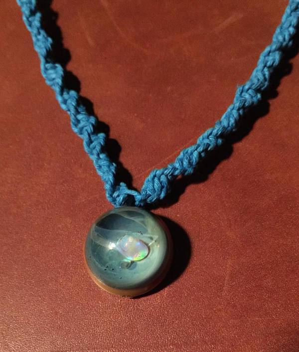 opal drop necklace