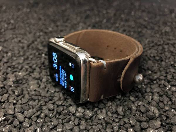 brown leather watch for men