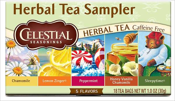 celestial seasonings herbal tea sampler