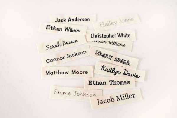 clothing name labels