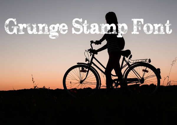 grunge stamp font