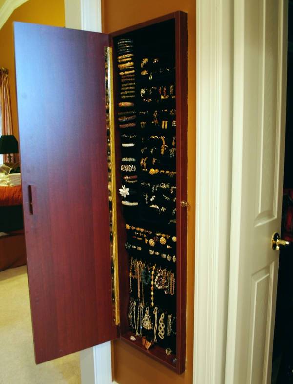 hanging jewelry armoire designs