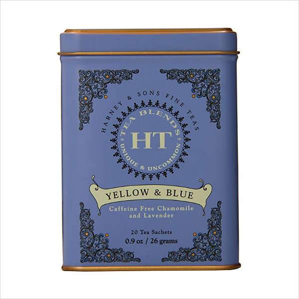 harney and sons yellow and blue caffeine free chamomile lavender tea