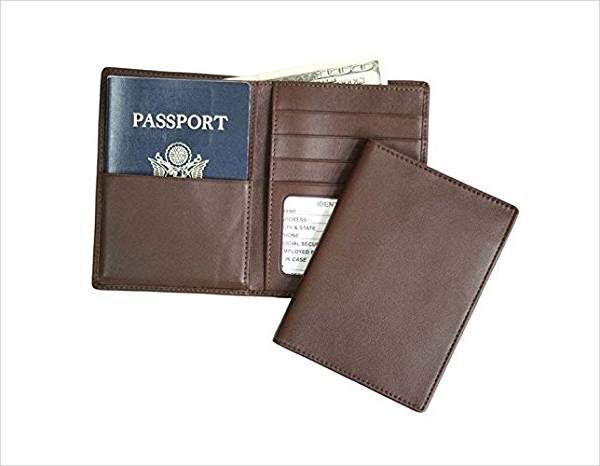 mens passport holder wallet