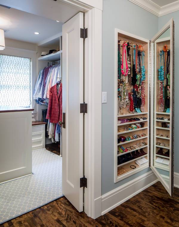 mirrored jewelry armoire