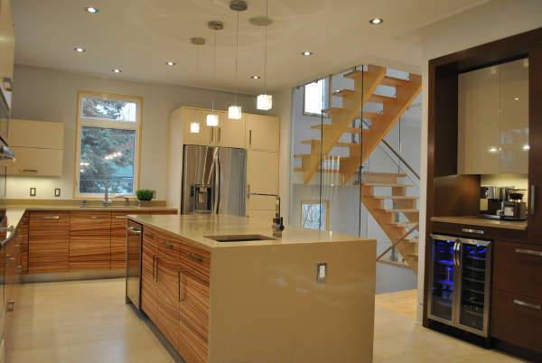 modern glass kitchen cabinets
