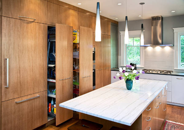 modern kitchen pantry cabinets