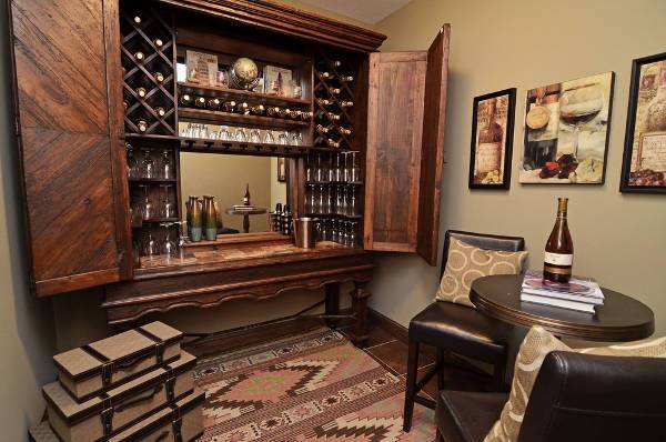 wooden wine cellar design