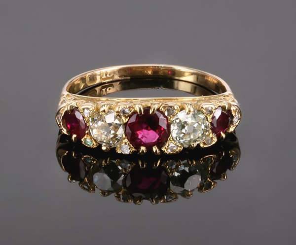 antique ruby engagement ring