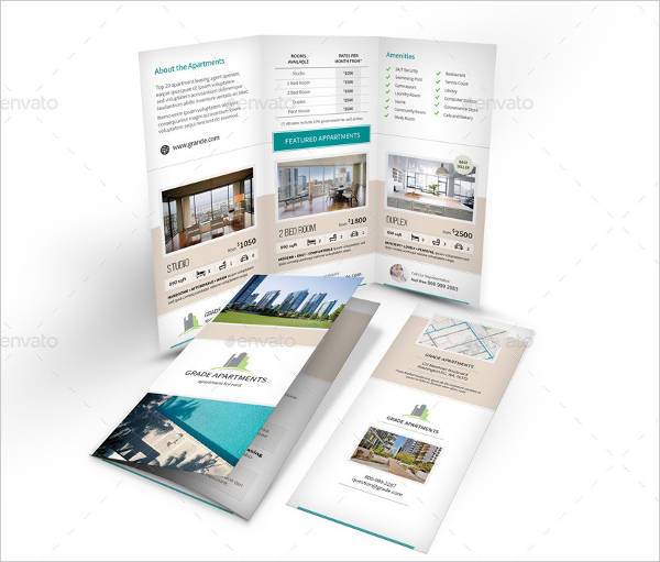 Apartment Real Estate Trifold Brochure