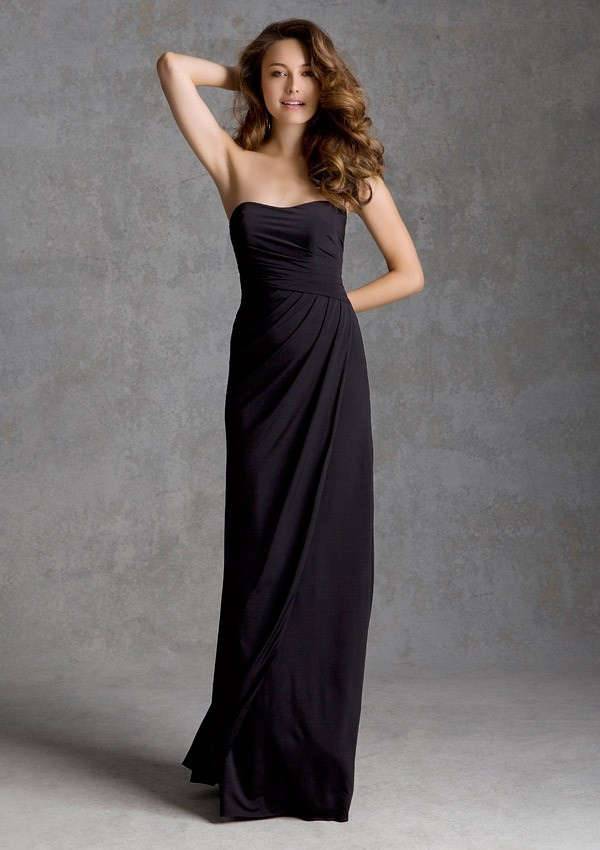 black bridesmaid maxi dresses