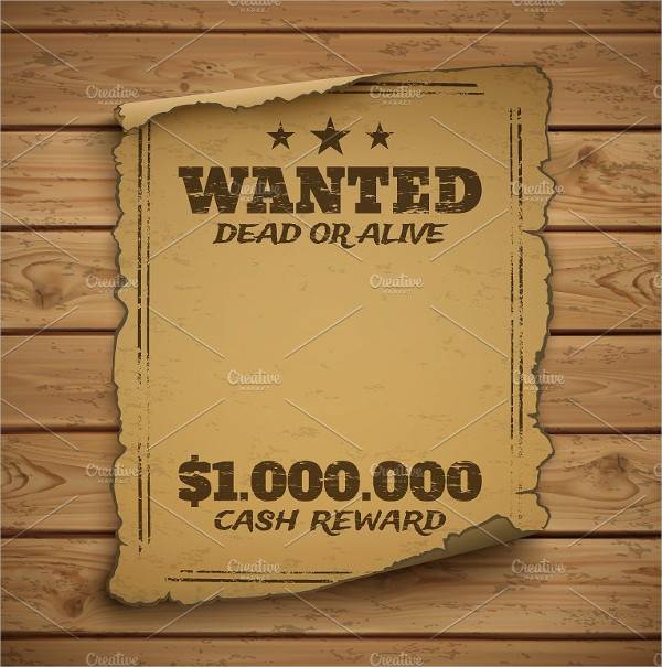 blank western wanted poster