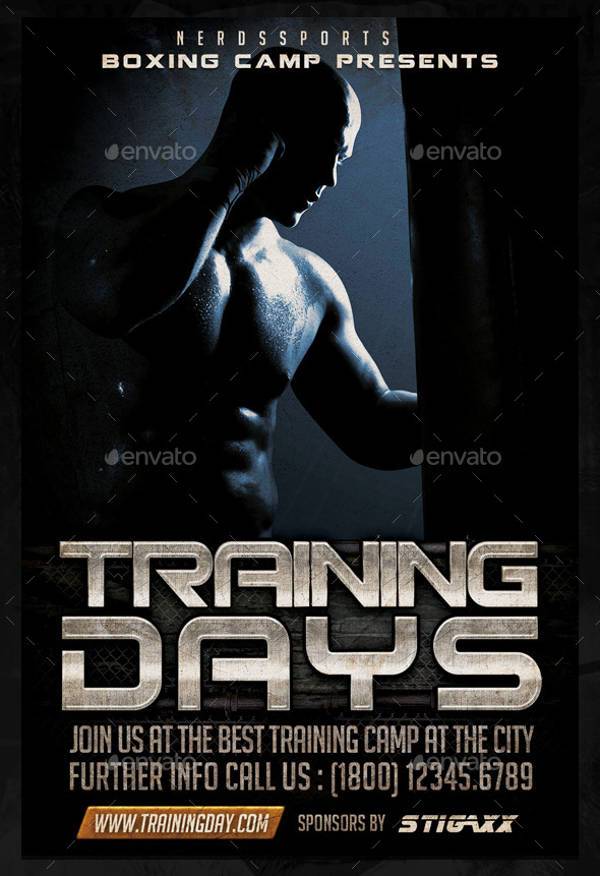 Boxing Training Camp Sports Flyer