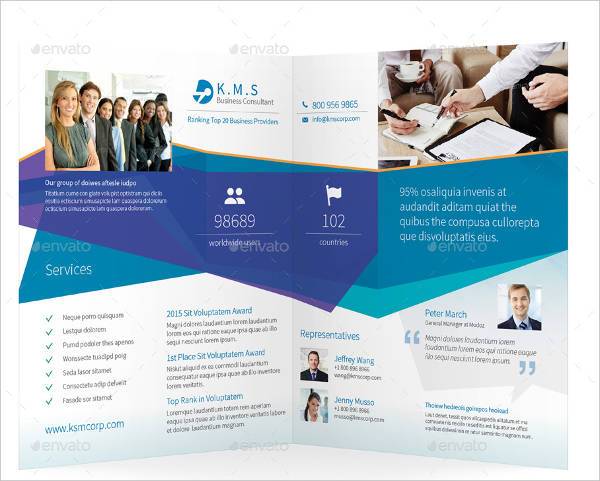 Business Consulting Bifold or Halffold Brochure