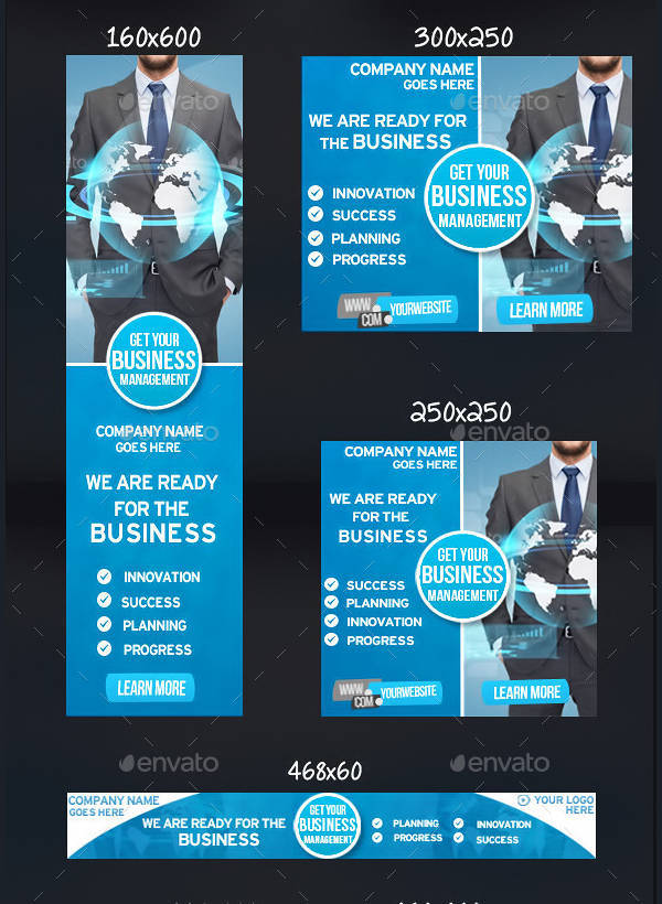 clean corporate banner ad