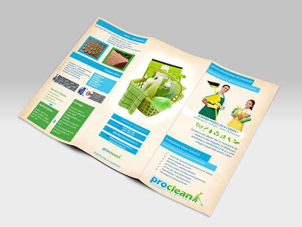 Cleaning Company Trifold Brochure